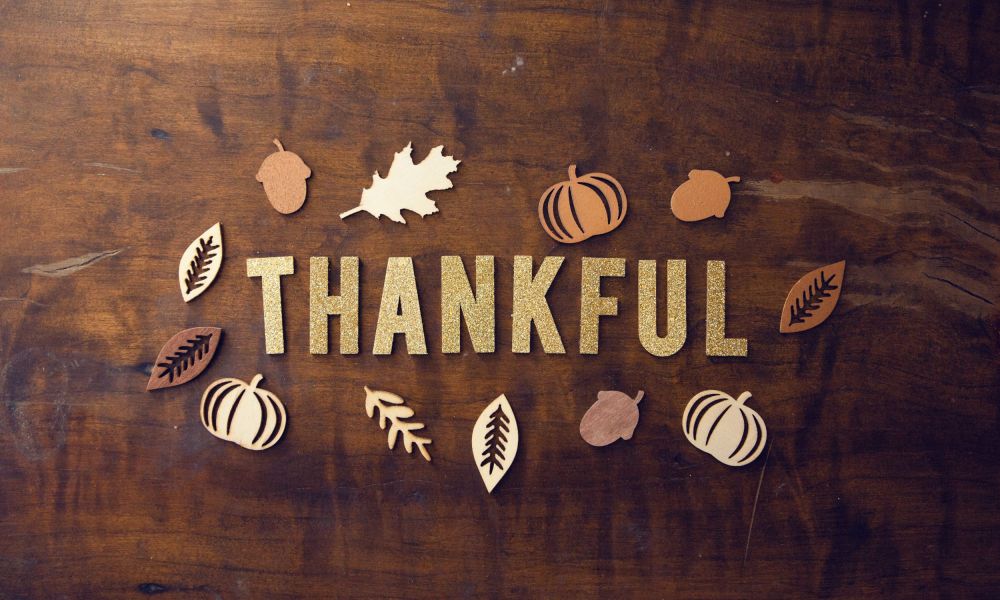 Thankful fall background