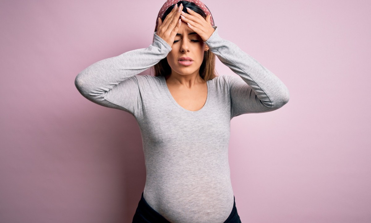 Pregnant woman with headache