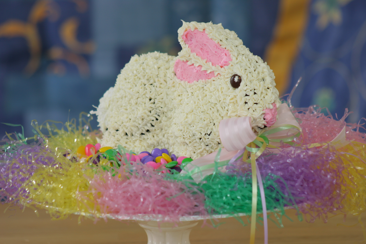 Easy Chocolate Easter Bunny Cake - Sweet Mouth Joy
