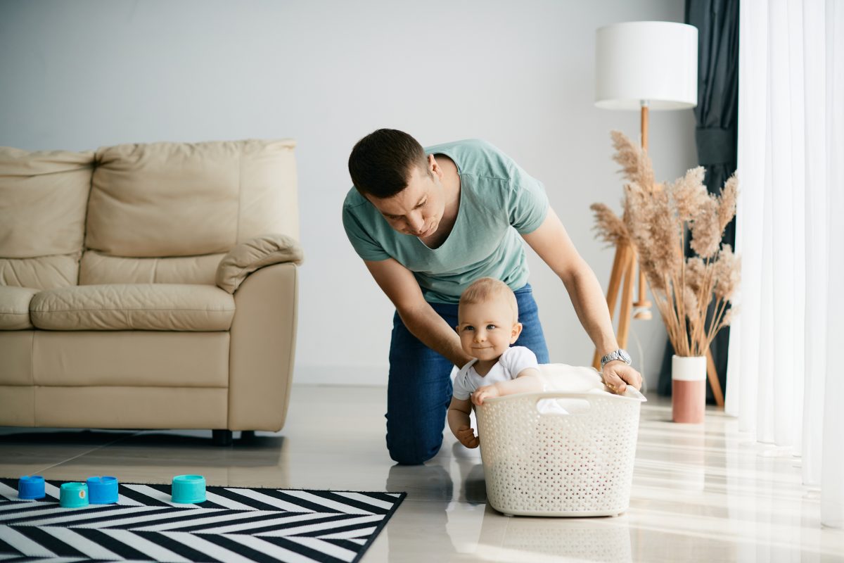 Laundry basket best sale baby room