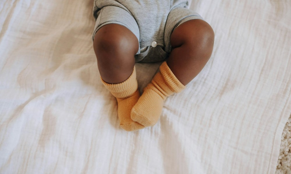 A baby's knees